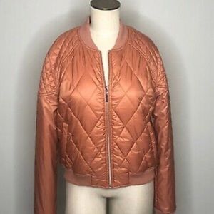 Free People Bomber Dusty Orange